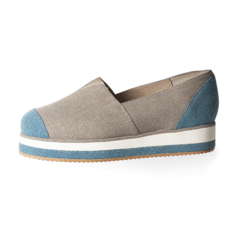 Blue or Stone Crown Espadrille