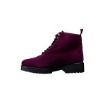 Sarah Zest Burgundy Ankle Boots with Arch Support
